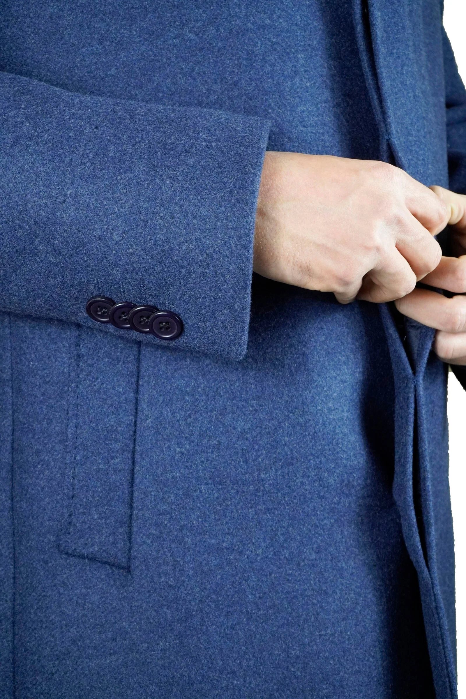 Manteau Classique Bleu – Image 4