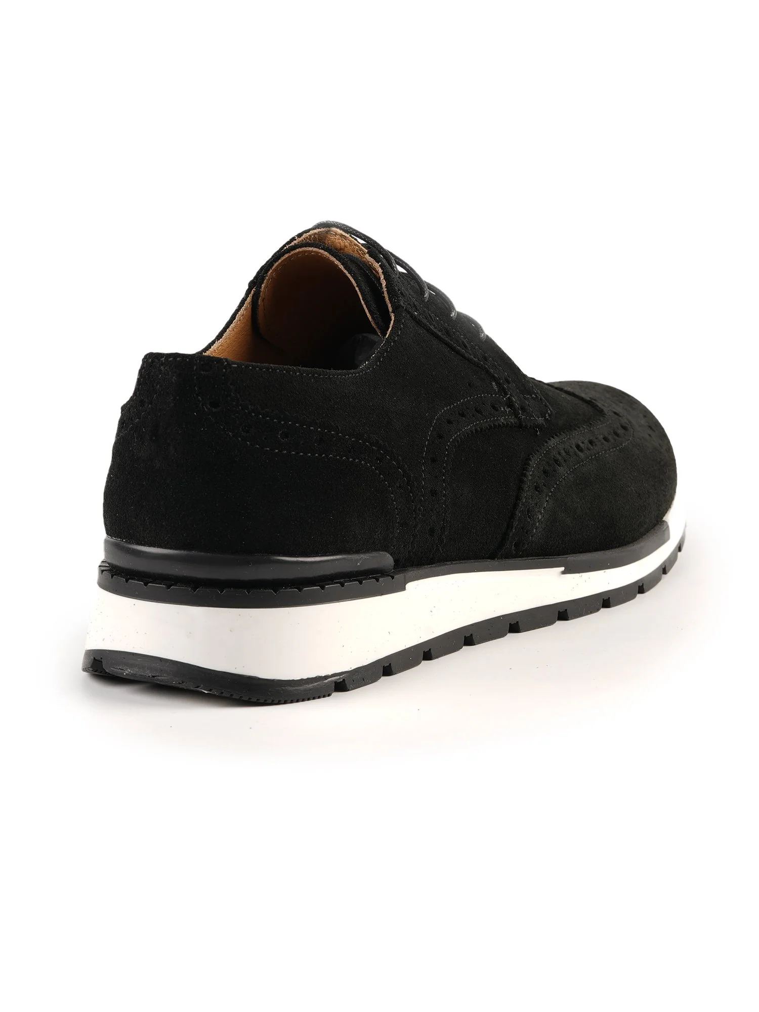 Derby Sneakers Noir en Daim – Image 5