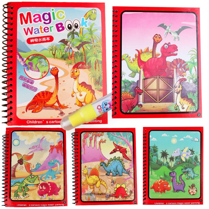 LIVRE EDUCATIF COLORIAGE MAGIQUE À L'EAU – Image 4