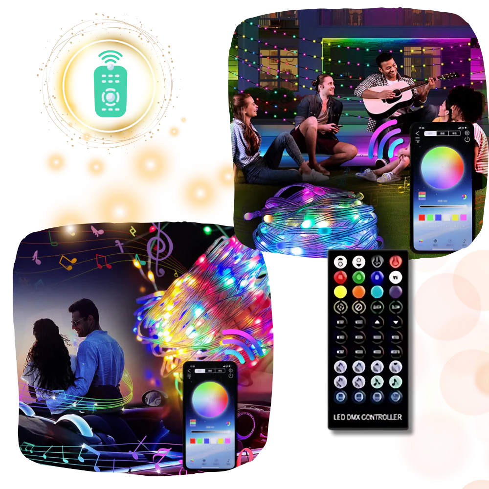 210 Lampes LED USB avec synchronisation musicale – Image 5