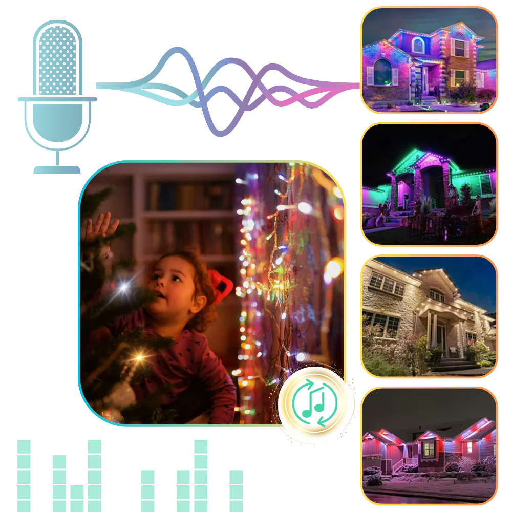 210 Lampes LED USB avec synchronisation musicale – Image 4