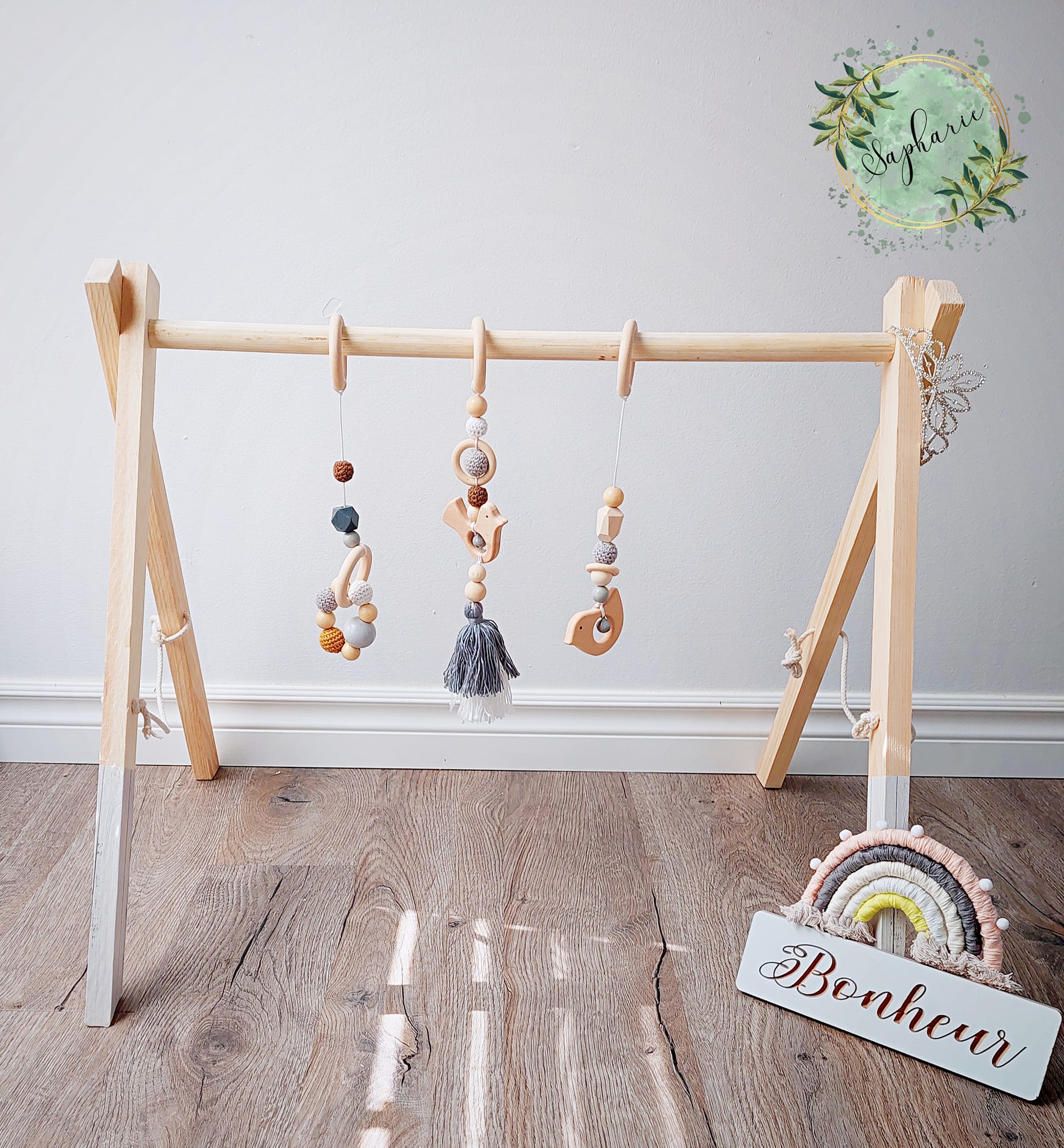 Portique d’éveil artisanal – Sapharie – Image 2