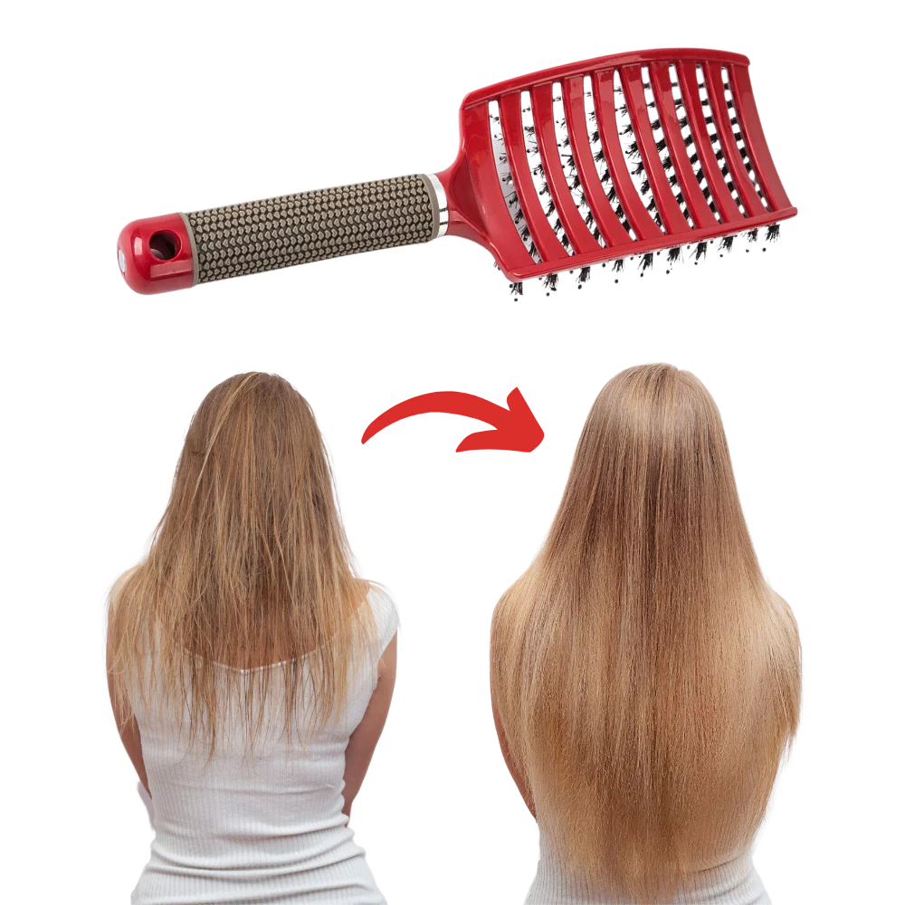 Brosse à cheveux massante en poils de sanglier – Image 4
