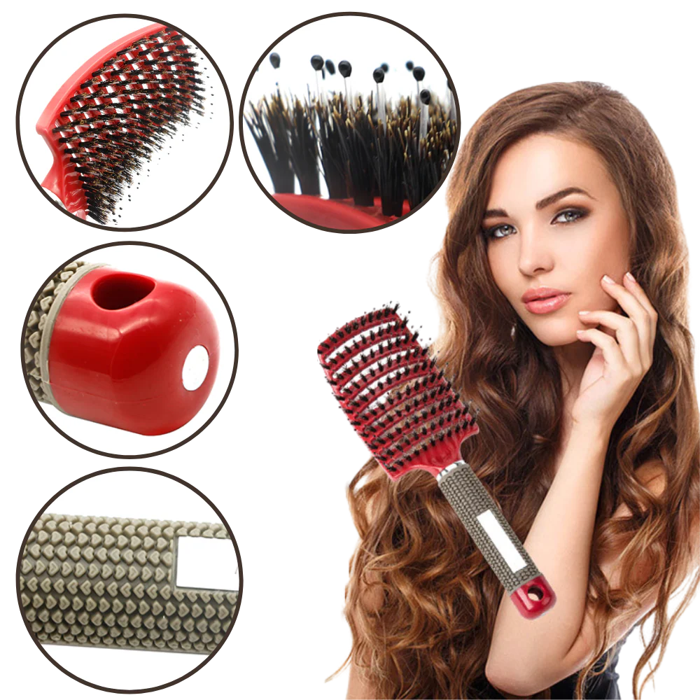Brosse à cheveux massante en poils de sanglier – Image 8