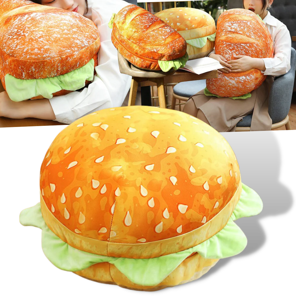 Coussin en forme de burger