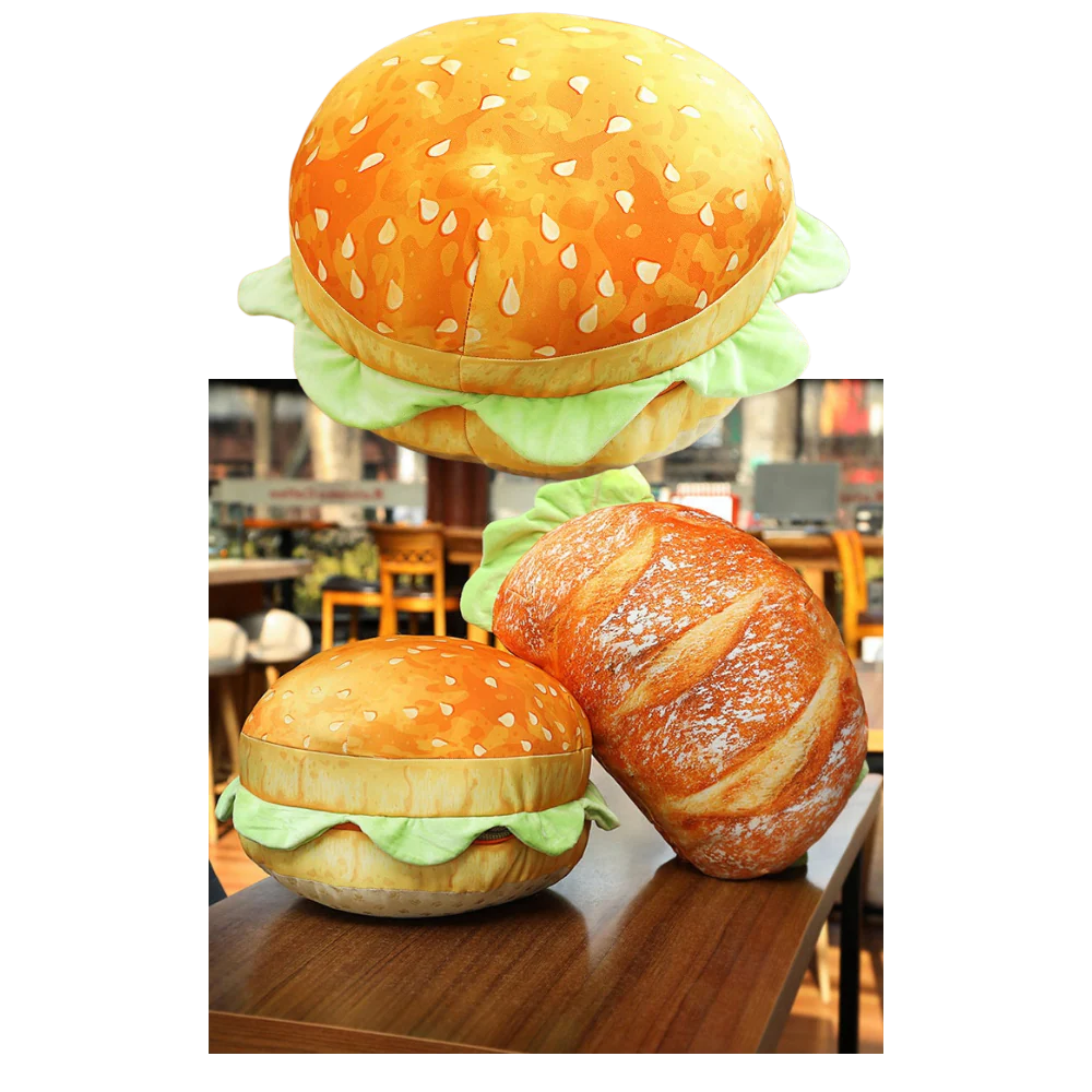 Coussin en forme de burger – Image 6