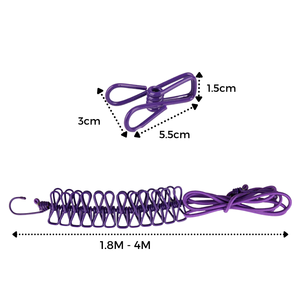 Corde à linge de camping extensible (4m) – Image 9