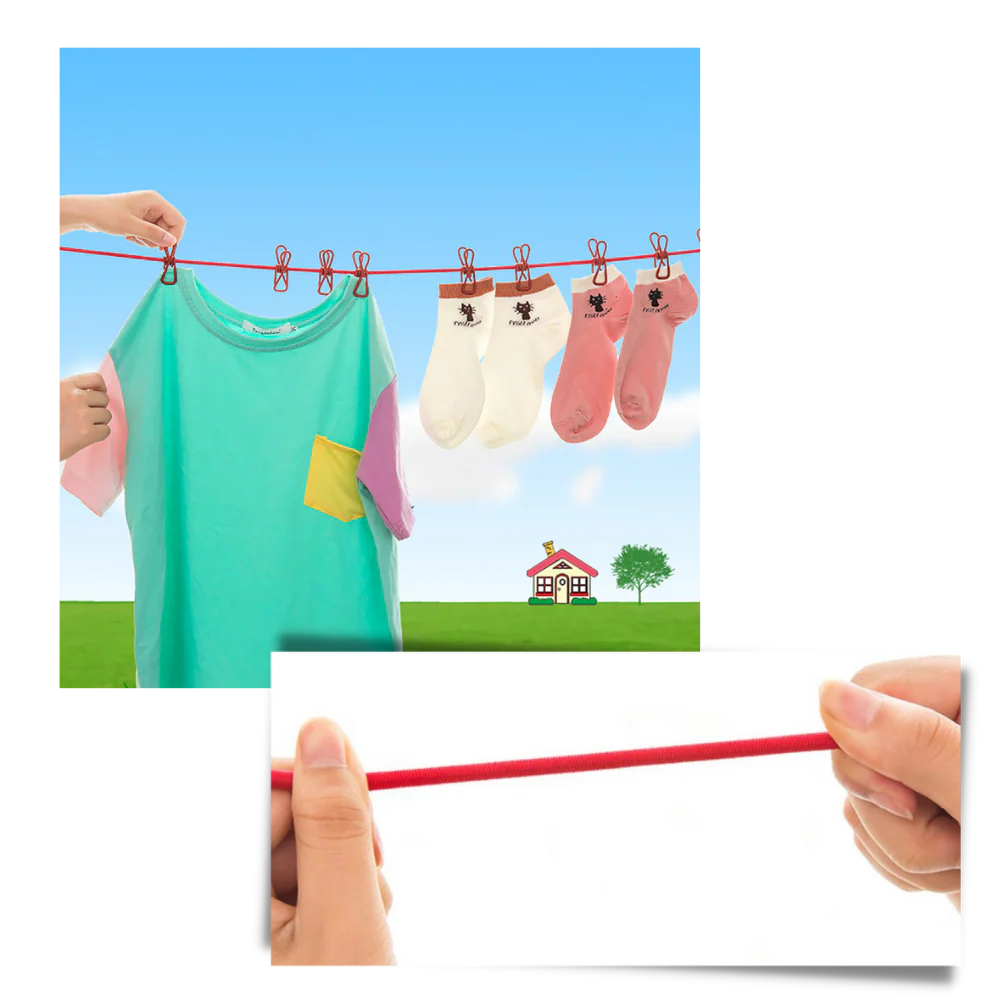 Corde à linge de camping extensible (4m) – Image 7