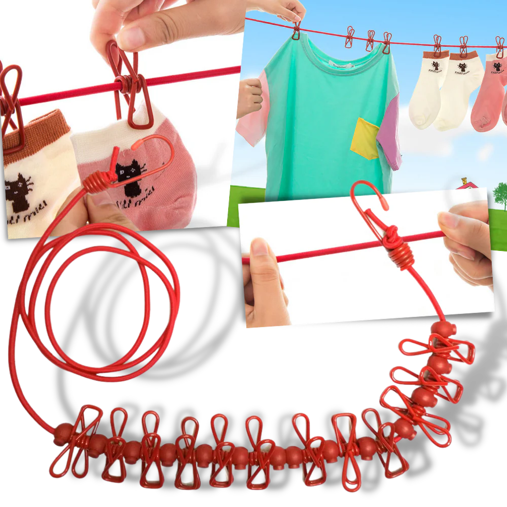 Corde à linge de camping extensible (4m)