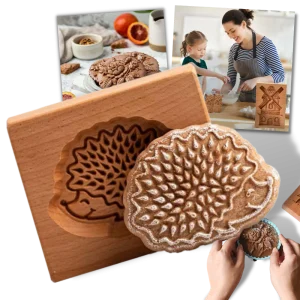 Moule à biscuits en bois