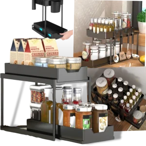 Porte-épices à double tiroir