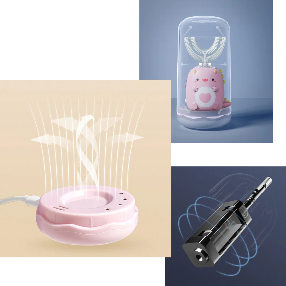 Brosse à dents électrique en U pour enfants – Image 6