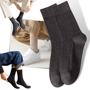 Chaussettes côtelées pour hommes (2 paires)