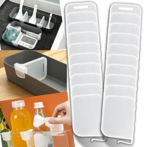 Lot de 20 séparateurs d'étagères pour réfrigérateur