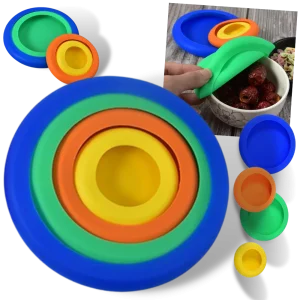 Lot de 4 couvercles en silicone