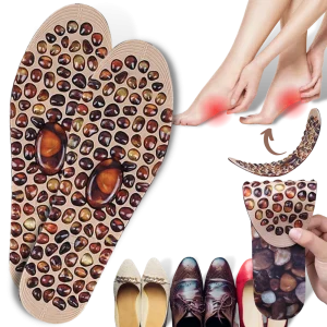 Semelle intérieure massante à motif de galets