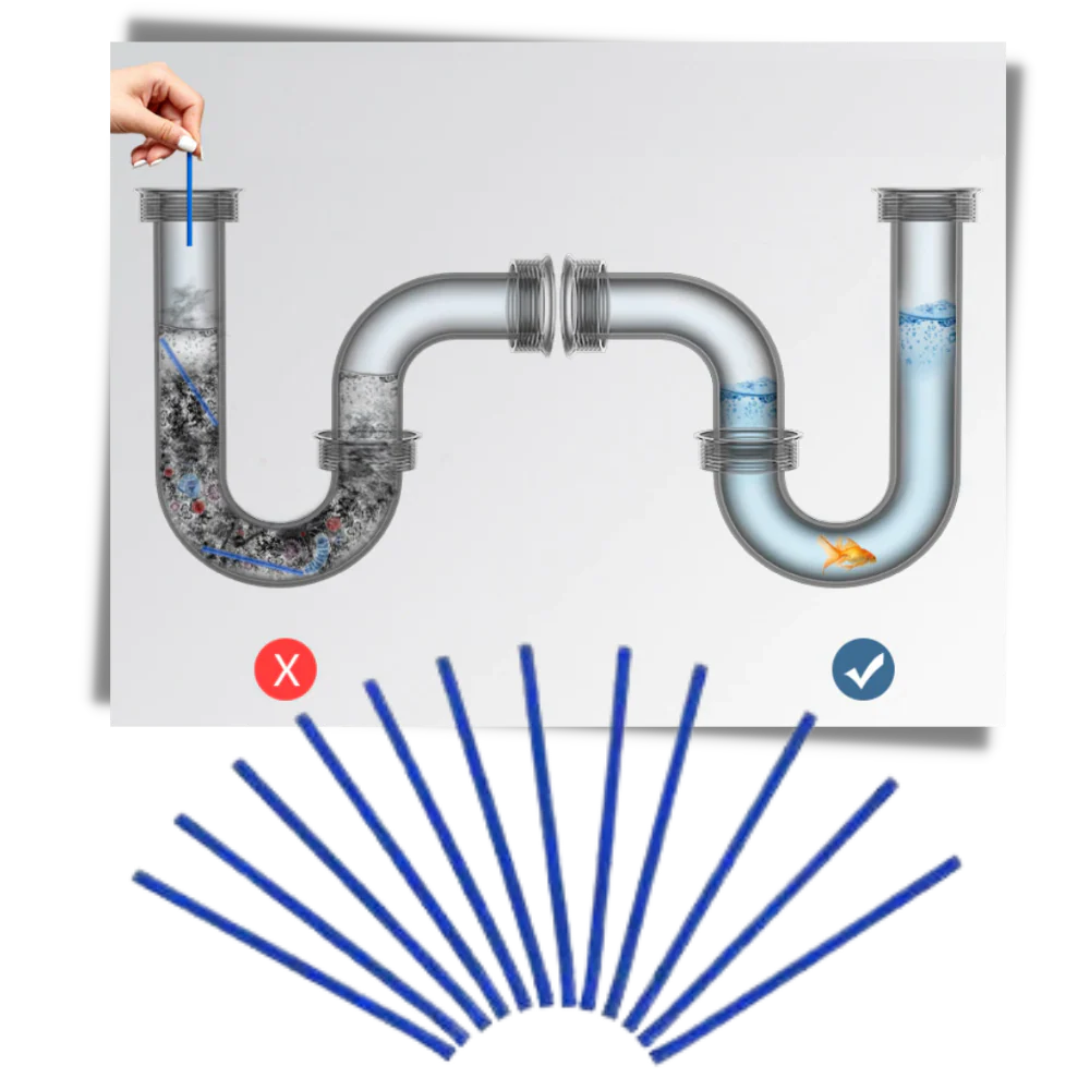 Lot de 12 bâtonnets de nettoyage pour évier – Image 8