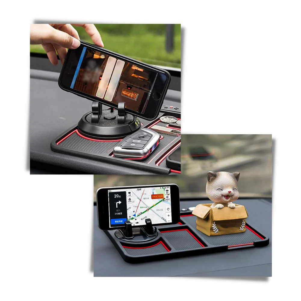 Tapis antidérapant et support de téléphone pour voiture – Image 8