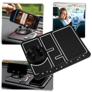 Tapis antidérapant et support de téléphone pour voiture
