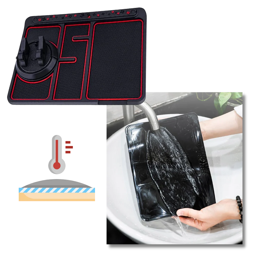 Tapis antidérapant et support de téléphone pour voiture – Image 7