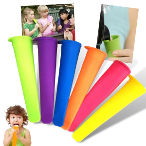 Pack de 5 moules en silicone pour sucettes glacées