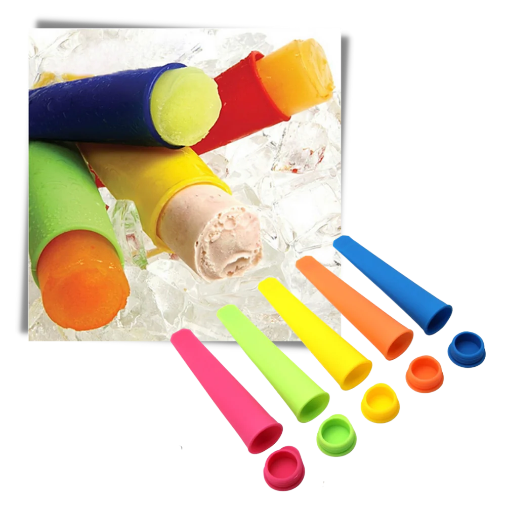 Pack de 5 moules en silicone pour sucettes glacées – Image 6