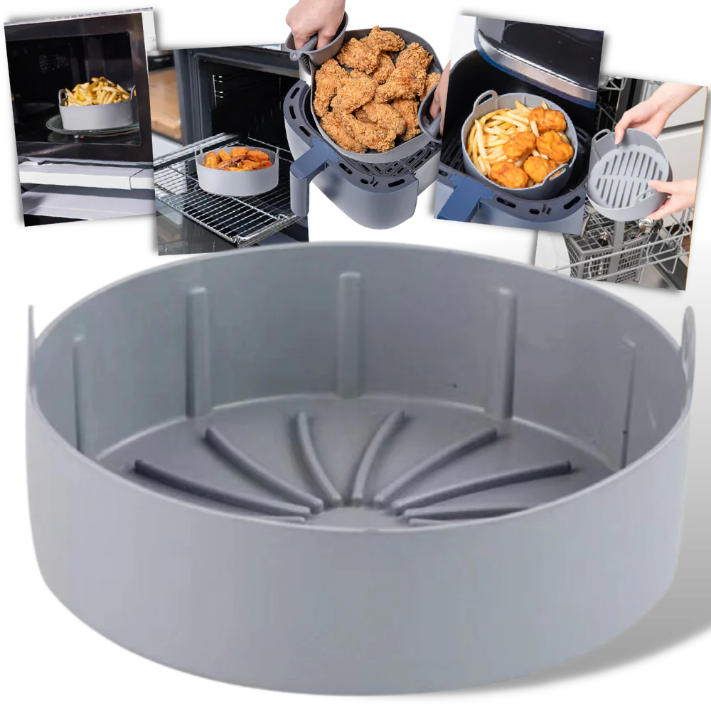 Poêle en silicone réutilisable pour friteuse à air – Image 2