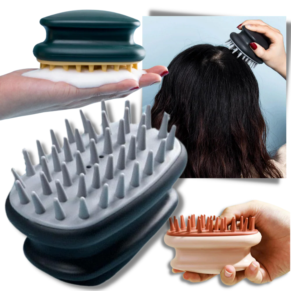 Brosse de massage du cuir chevelu