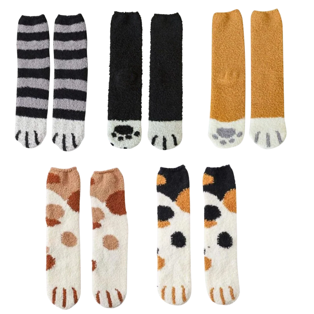 Chaussettes d'hiver en pattes de chat – Image 8