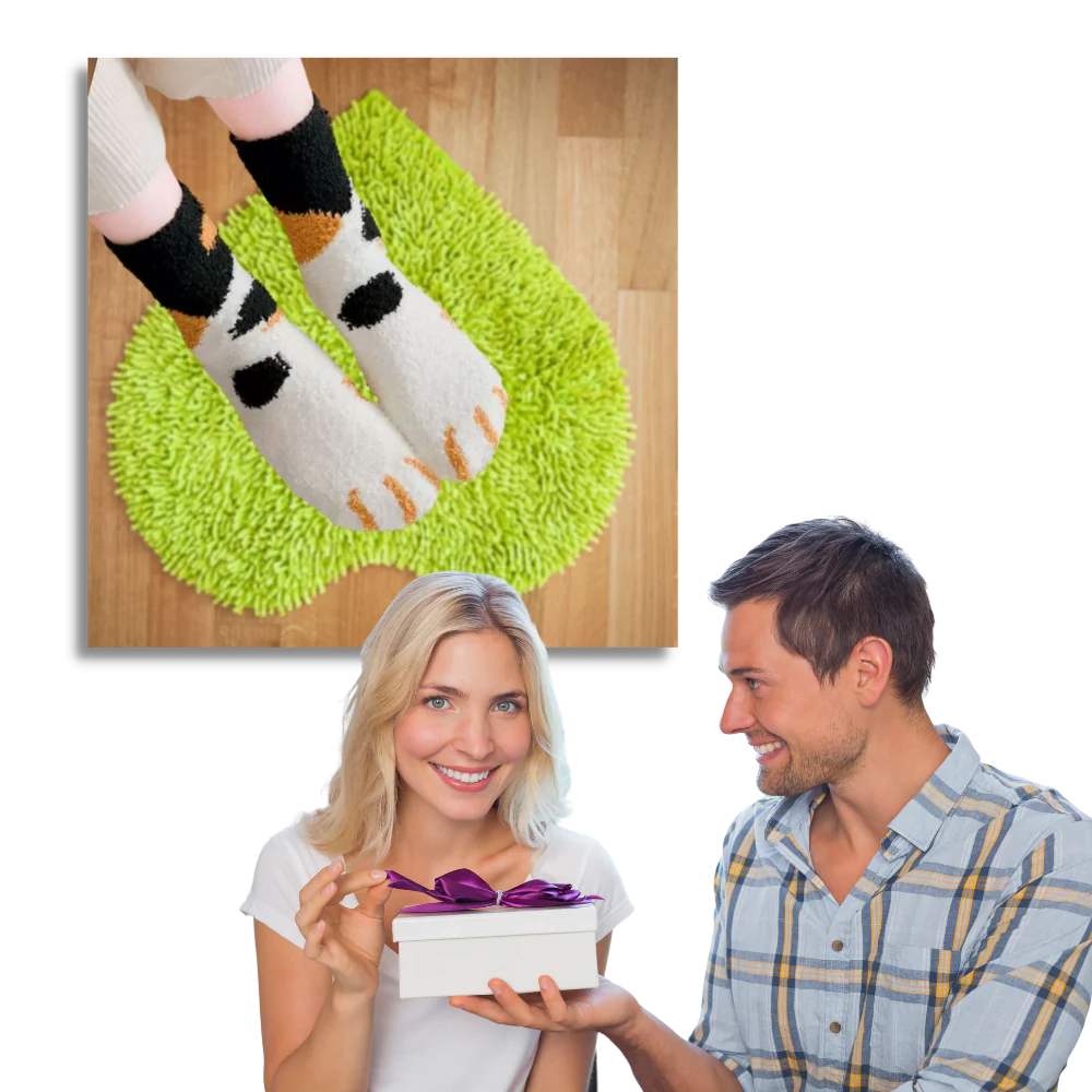 Chaussettes d'hiver en pattes de chat – Image 7