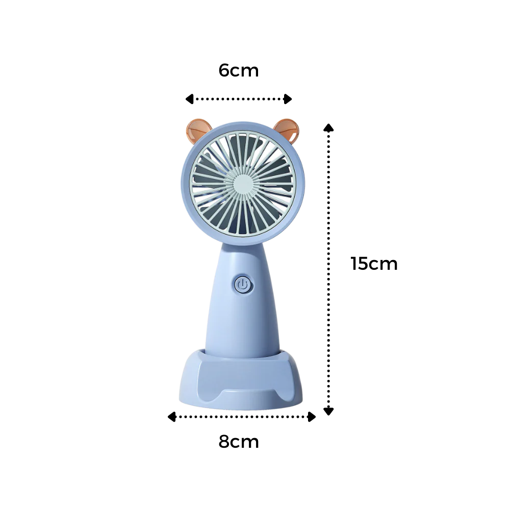 Mini ventilateur USB avec support pour téléphone – Image 9