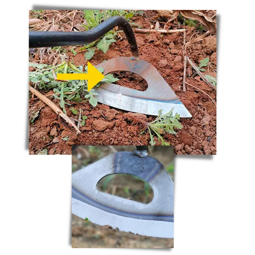 Houe creuse manuelle en acier – Image 7