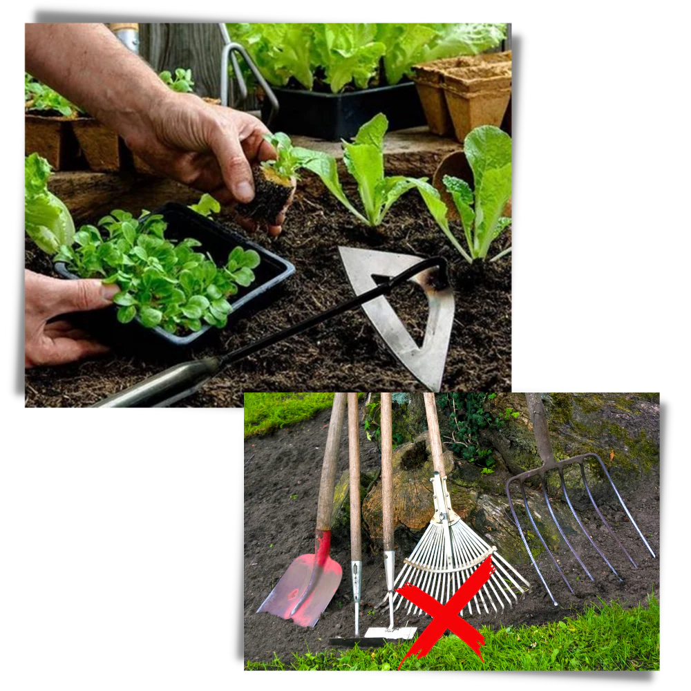 Houe creuse manuelle en acier – Image 4