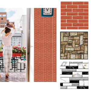 Carreaux muraux en mousse 3D à décoller et à coller