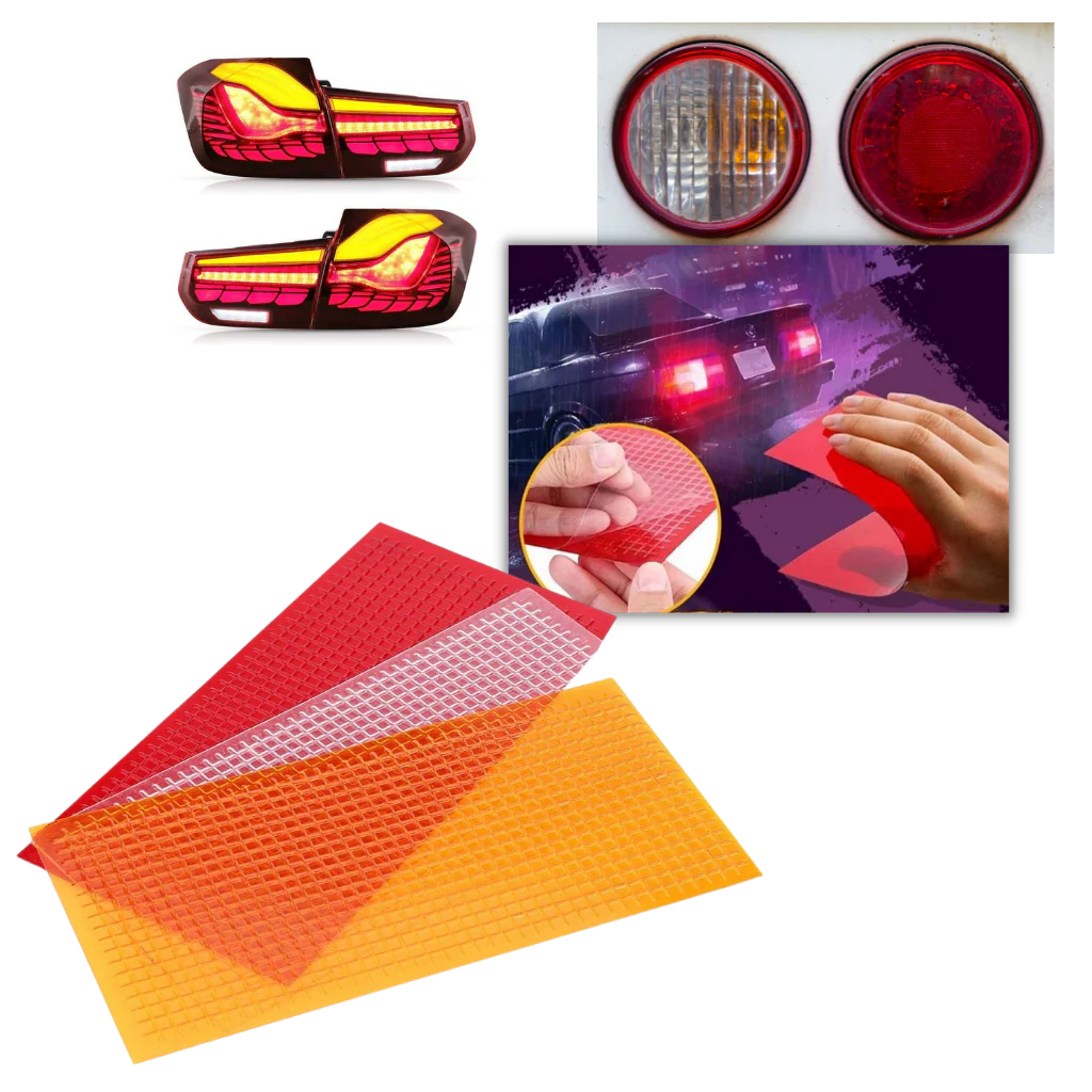 3 Pièces de film de réparation pour feux arrière