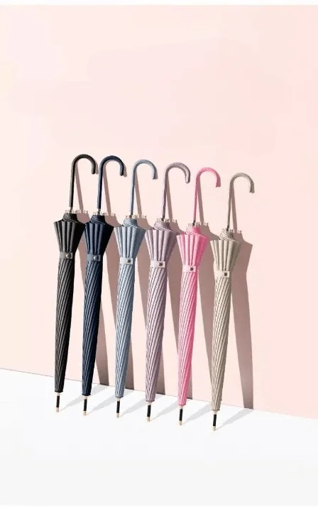 Parapluie grande taille solide – Image 2