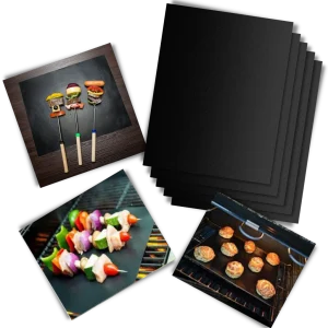 Tapis de cuisson anti-adhésif barbecue (5pcs)