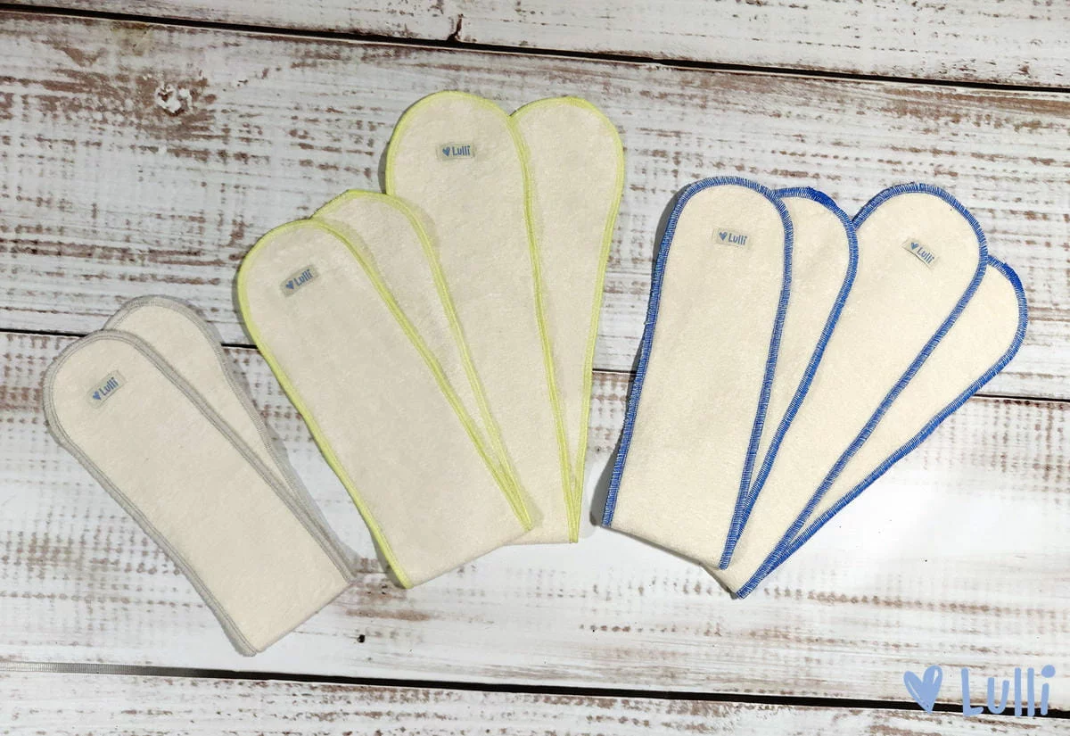 Inserts longs en bambou, pliage en 2 (bifold) – Lulli