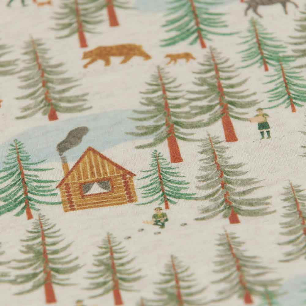 Gilet bébé molleton forêt bio – Image 5