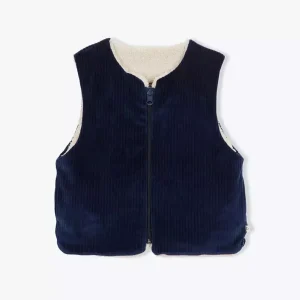 Gilet velours réversible