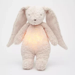 Lapin Moonie avec son et lumière bio rose