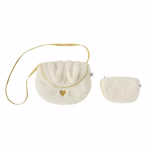 Sac + porte-monnaie lapin ecru