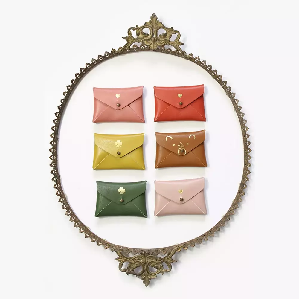 Mini pochette cuir trefle savora – Image 4