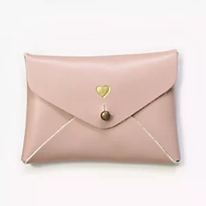 Mini pochette cuir coeur sugar