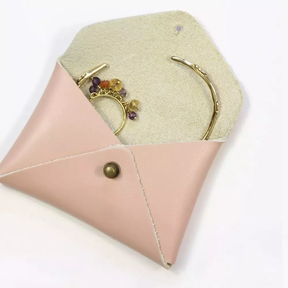 Mini pochette cuir coeur sugar – Image 3