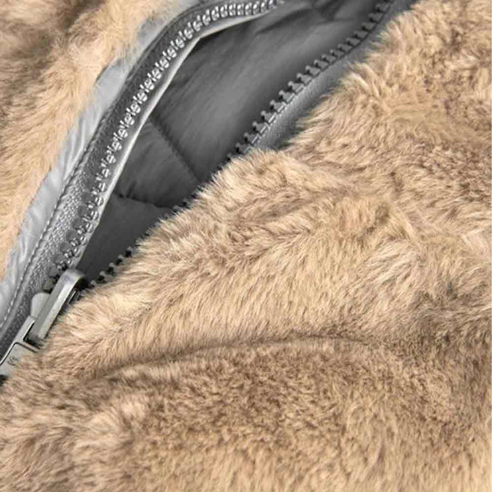 Veste fille fourrée réversible – Image 7