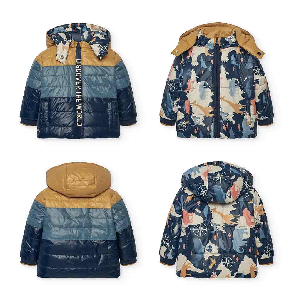 Veste réversible imprimé monde – Image 4