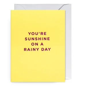 Carte Sunshine on a rainy day