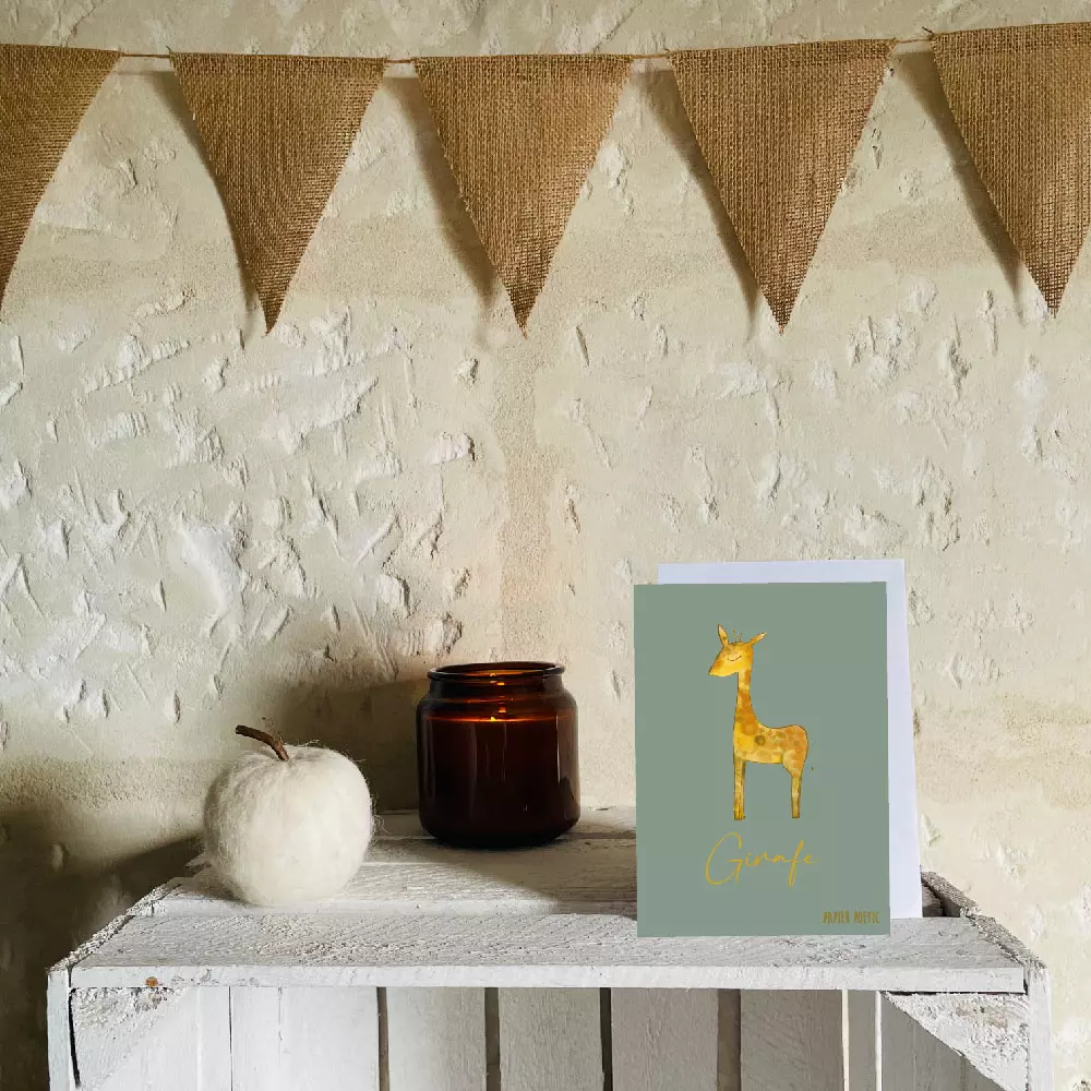 Carte postale Girafe – Image 3