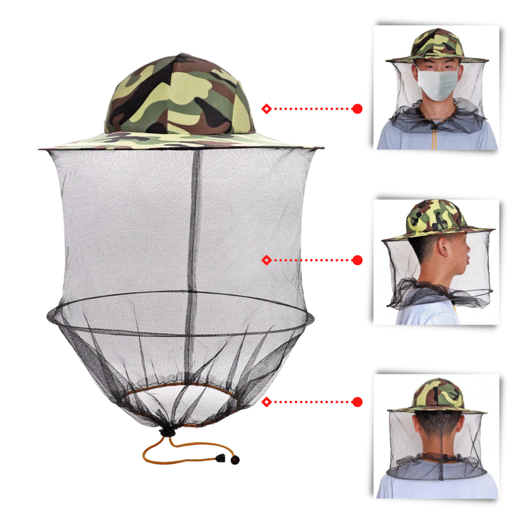 Chapeau d'apiculture camouflage – Image 4